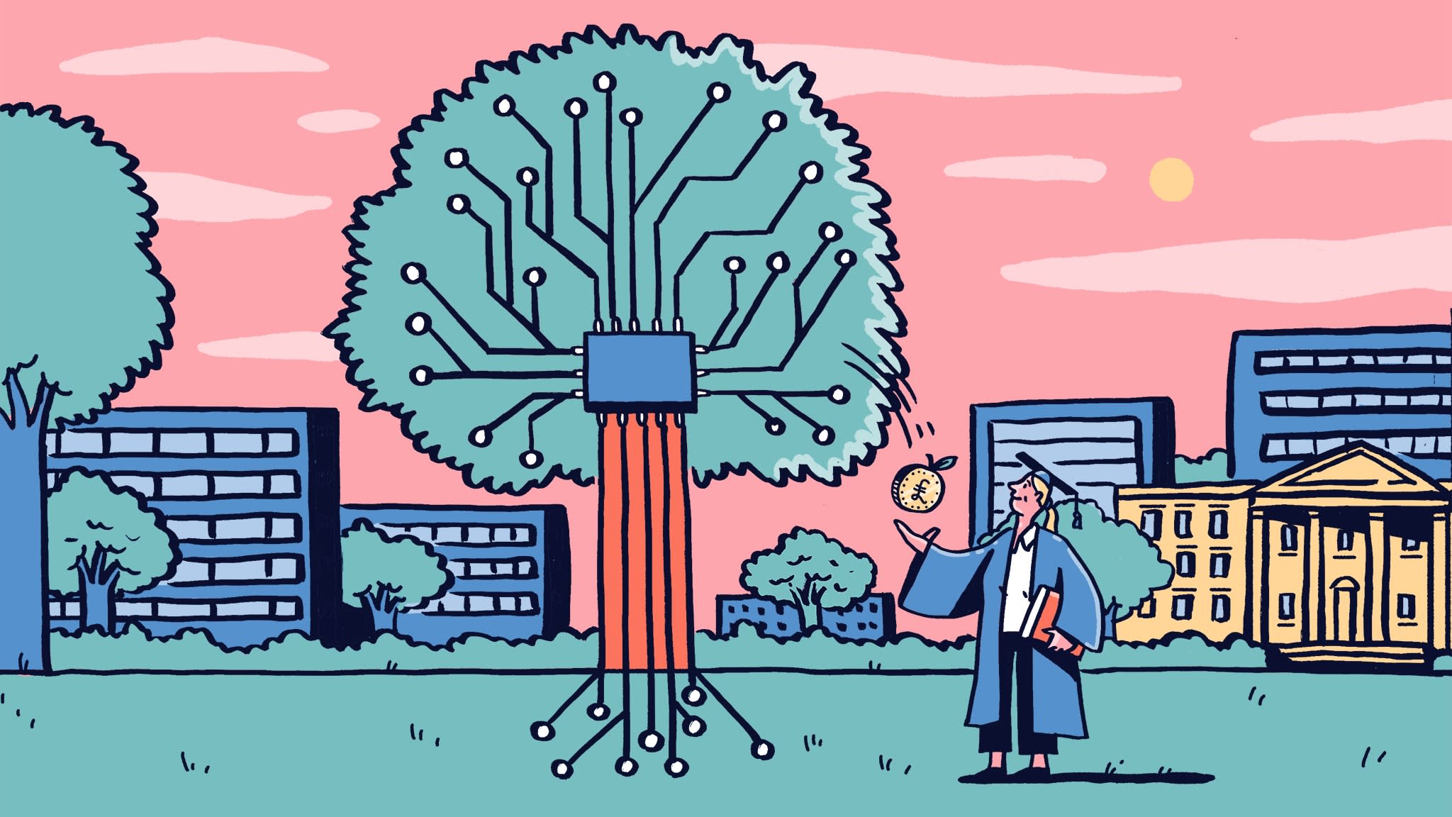 Razavizadeh's tweet card. Artificial intelligence is changing the calculus when it comes to career paybacks