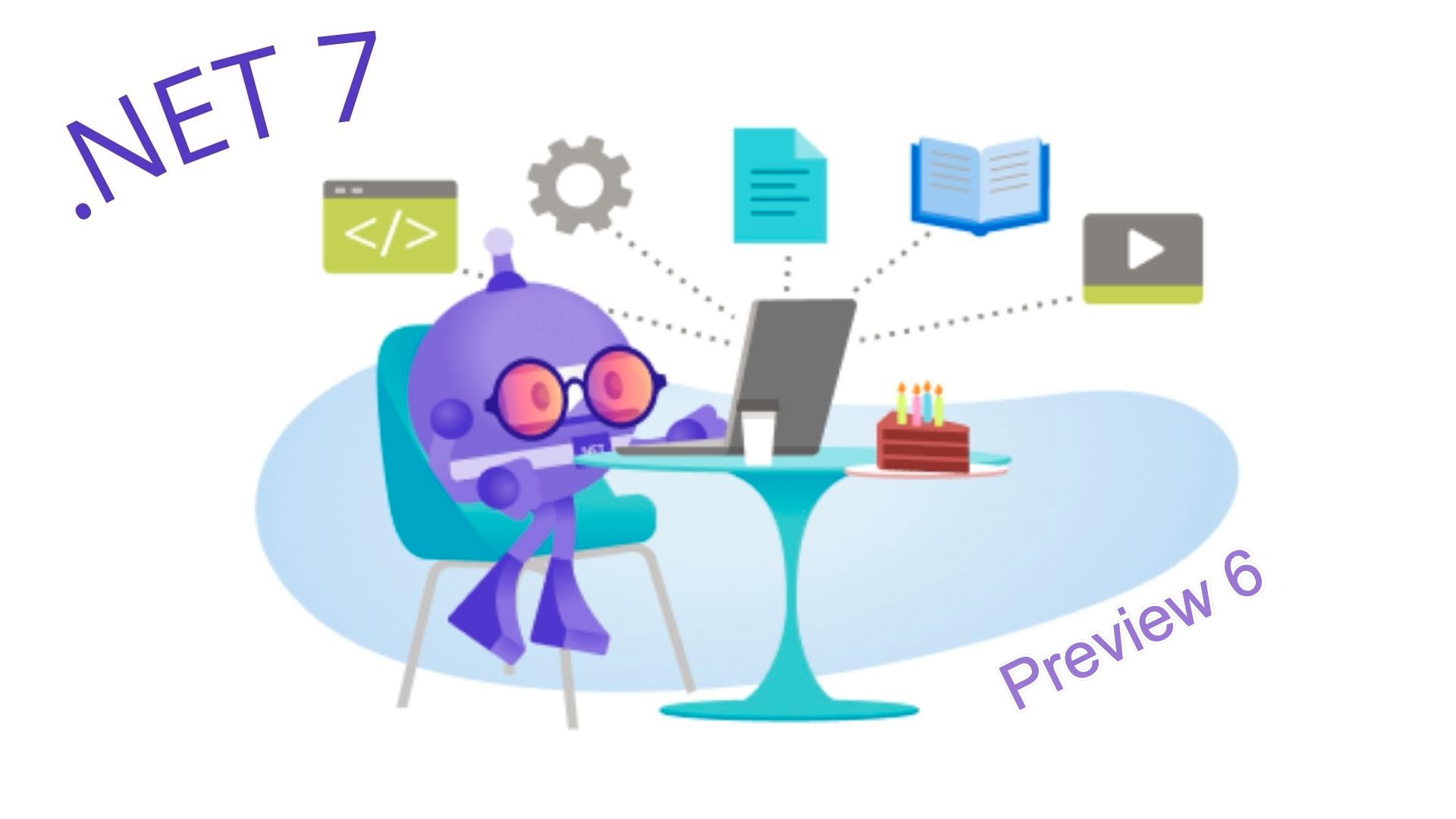 dotnet's tweet card. .NET 7 Preview 6 is now available with improvements to type converters, JSON contract customization, System.Formats.Tar API updates, constraints to .NET template authoring, and performance enhancem...