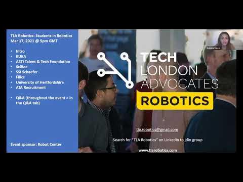 TLA_Robotics's tweet card. TLA Robotics "Students in Robotics" webinar March 17, 2021