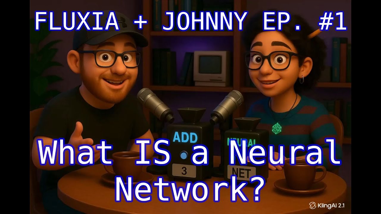 gkvoelkl's tweet card. Neural Nets Explained – With Fluxia, Johnny & the Coffee Pot |...
