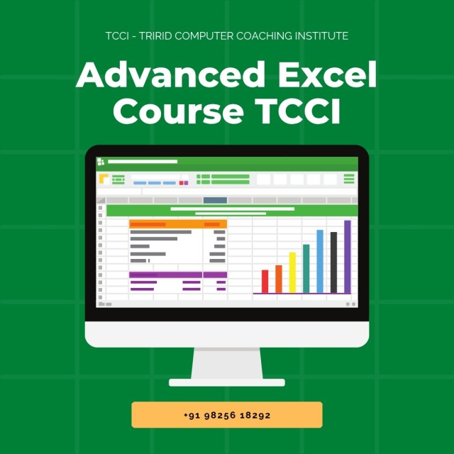 tccicomputer's tweet card. Master in-demand Advanced Excel skills (PivotTables, VBA, VLOOKUP) at TCCI Bopal. Boost your career prospects and get job-ready in Ahmedabad!
