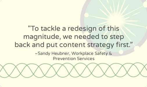 npmktgd's tweet card. What's the correct website content approach when redesigning a large and complex site? In this case study...