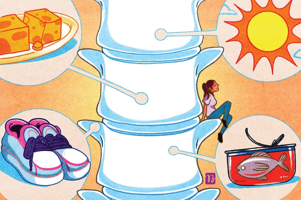 sciam's tweet card. For healthy adults who want strong bones, a commonly recommended vitamin doesn’t seem to help, but other things really do