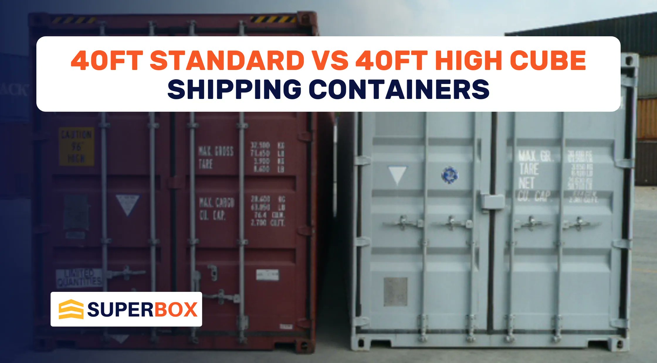 SuperBox_US's tweet card. Shipping containers play a vital role in logistics, storage, and even unique living spaces. When selecting the right container for your needs, it's important to know the differences between the 40ft...