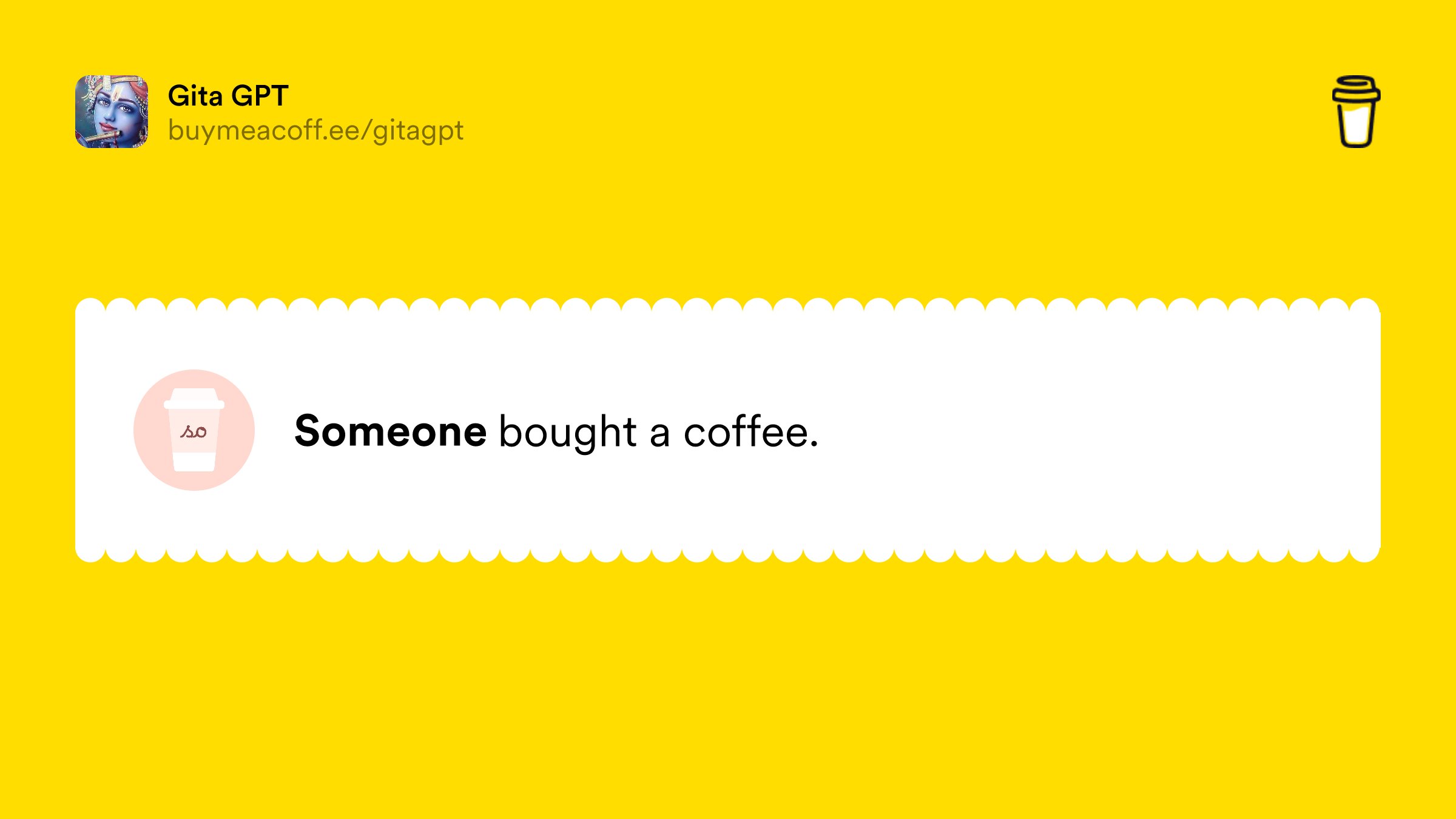 gitagpt's tweet card. Hey 👋 We are the developers for GitaGPT. The money you donate will help keep our servers running.If you have any feedback please send it our way at admin@gitagpt.org.Thank you!