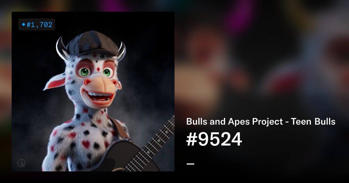 BAPSalesBot's tweet card. Teen Bulls represent an entry-level membership into the Bulls and Apes Project. By merging the DNA of two Bulls from the same guild within highly advanced incubators, the Bulls were able to procreate...