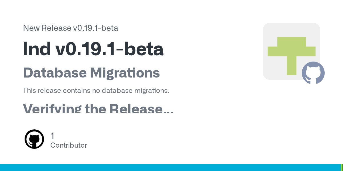 roasbeef's tweet card. Database Migrations This release contains no database migrations. Verifying the Release In order to verify the release, you'll need to have gpg or gpg2 installed on your system. Once you've...