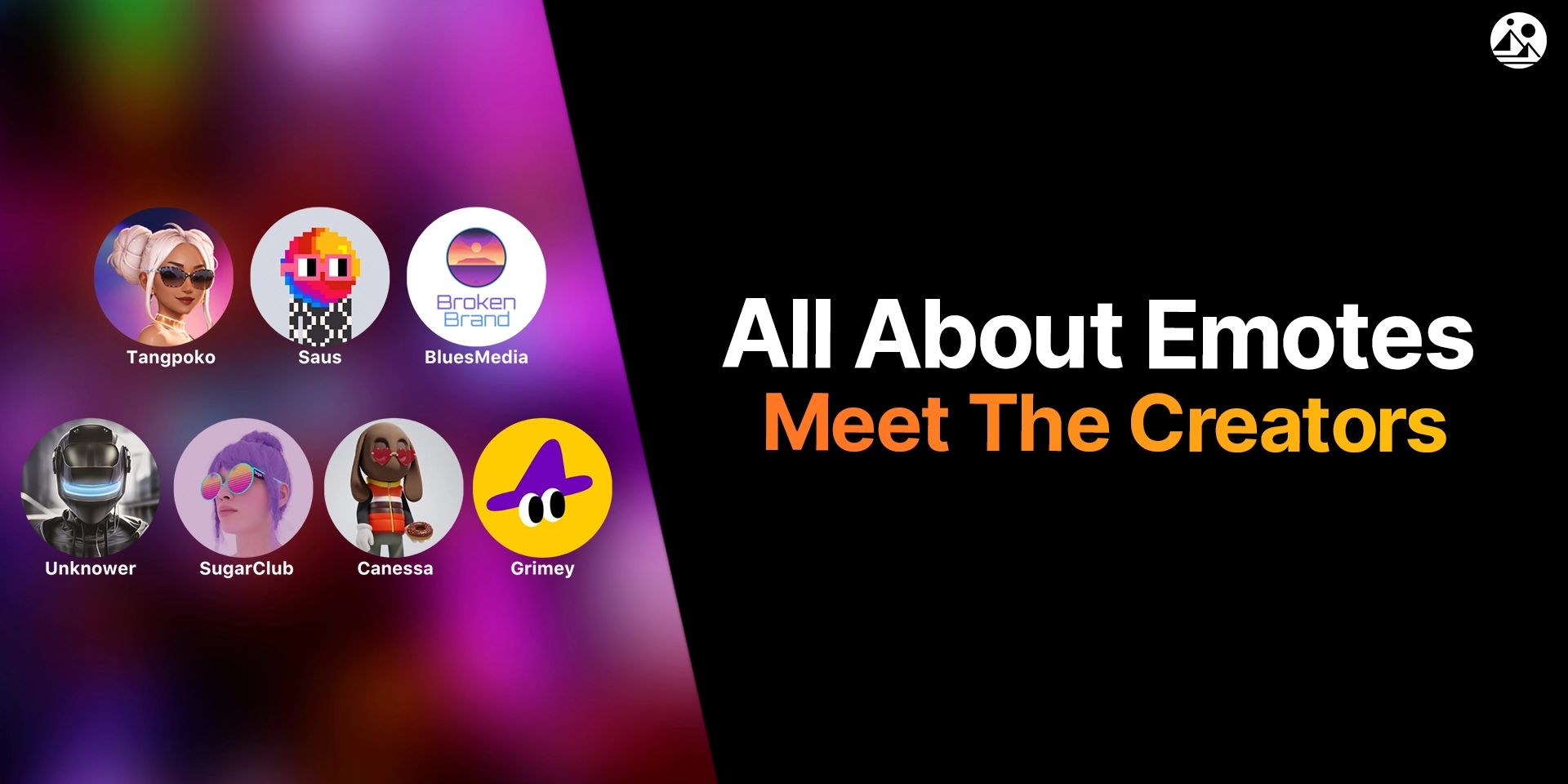 decentraland's tweet card. Celebrating the talented community creators who give action and expression to Decentraland avatars