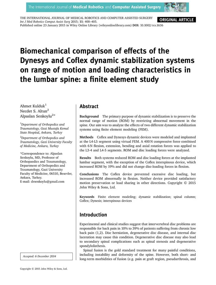 DocsDel's tweet card. The primary purpose of dynamic stabilization is to preserve the normal range of motion (ROM) by restricting abnormal movement in the spine. Our aim...