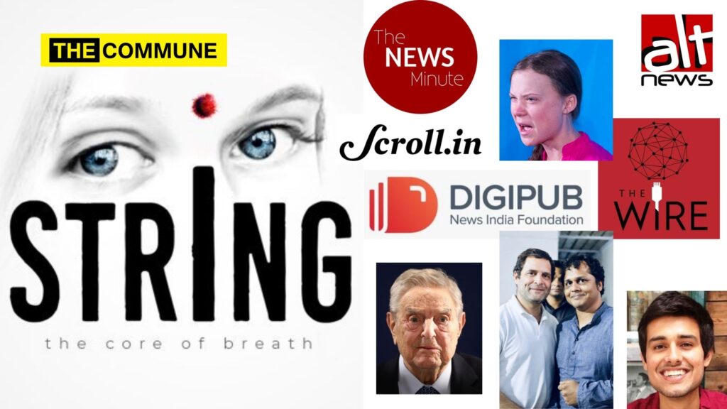 StringReveals's tweet card. YouTube channel String's latest video that exposed the design laid out in the Greta Thunberg Toolkit which contained names of several media houses,