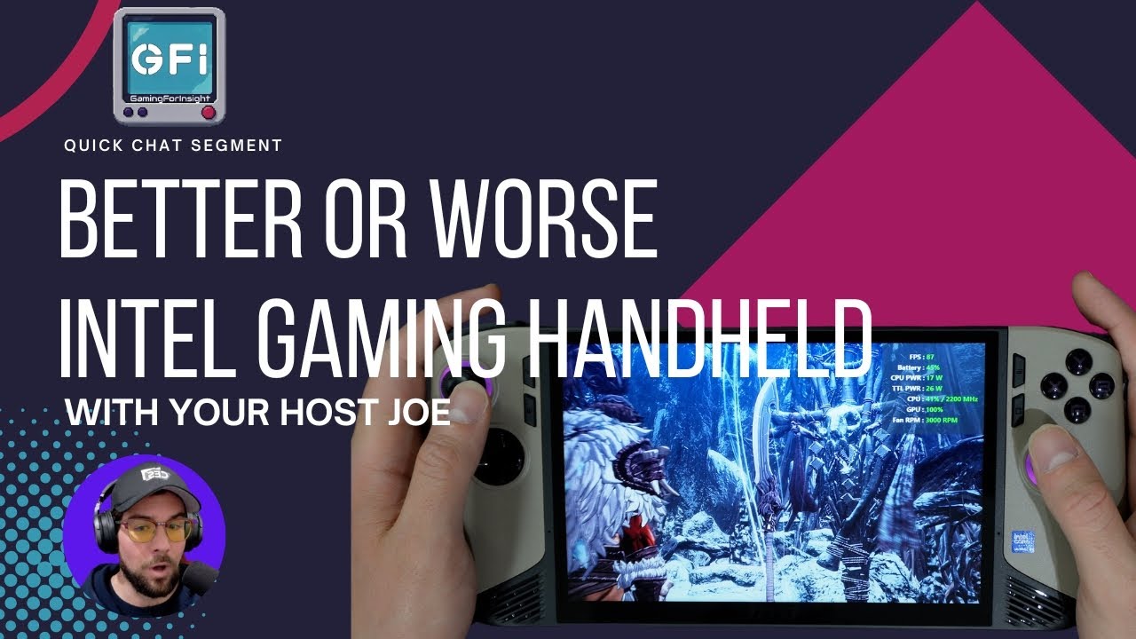 Gaming4Insight's tweet card. Better or Worse Intel Gaming Handheld - Quick Chat Segment (w/...