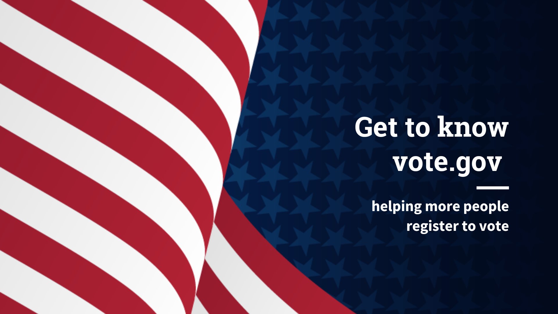 Interdigm's tweet card. Vote.gov helps people register to vote and works to break down barriers for all voters. Find out how vote.gov expands its reach and meets its goals.