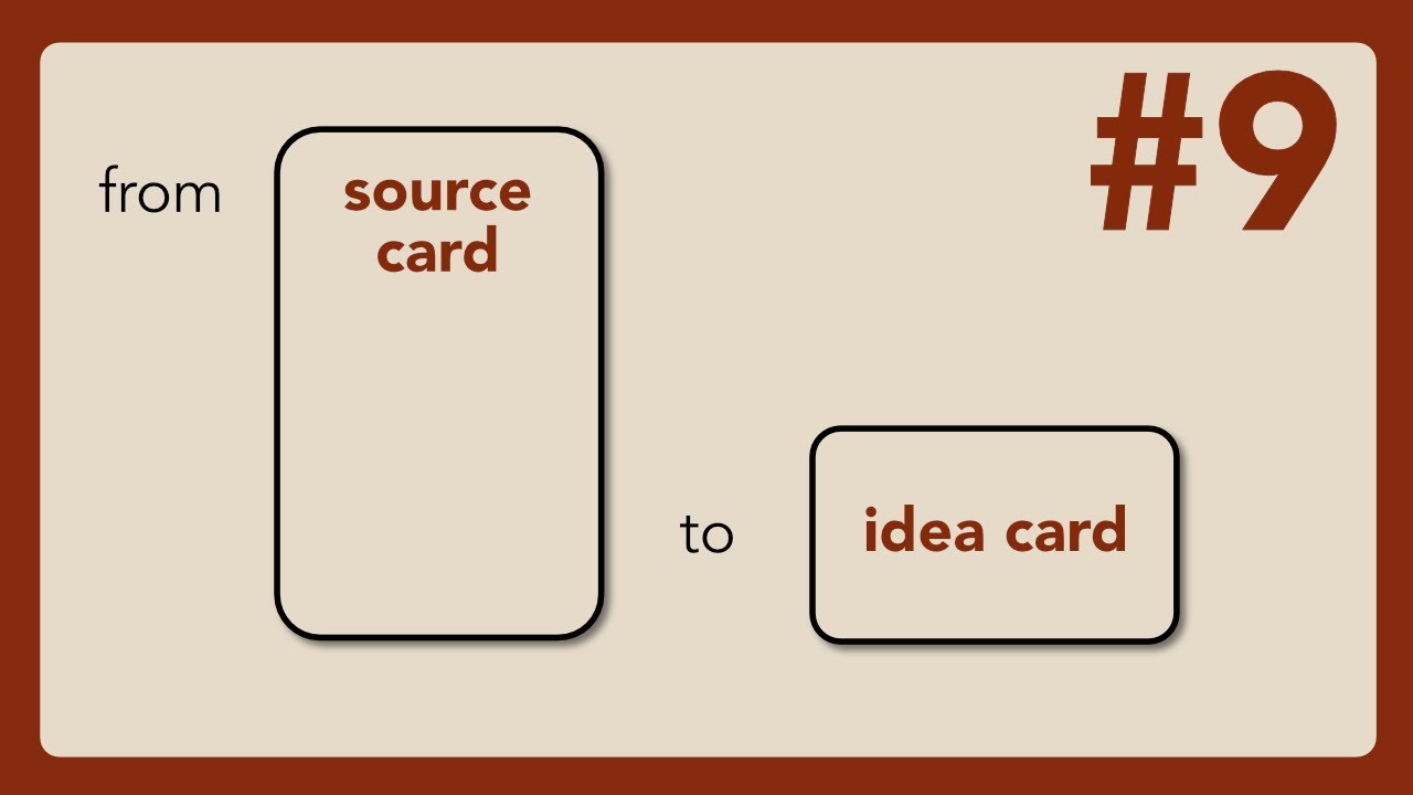 fp_notes's tweet card. #9 Zettelkasten: from source card to idea card