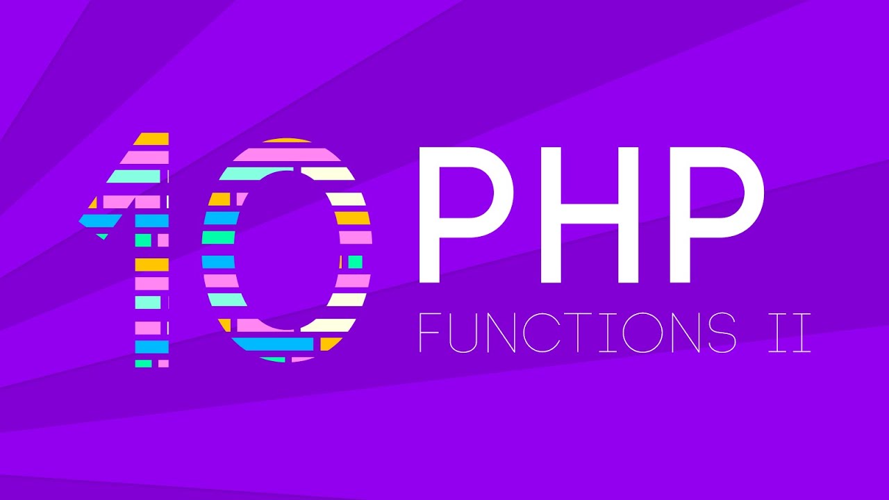 codetheweb1's tweet card. PHP - Functions II (Part 10)