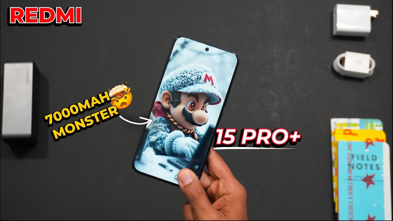 NowandThentech's tweet card. Redmi Note 15 Pro+ Review – 7000mAh Beast with Flagship Features!