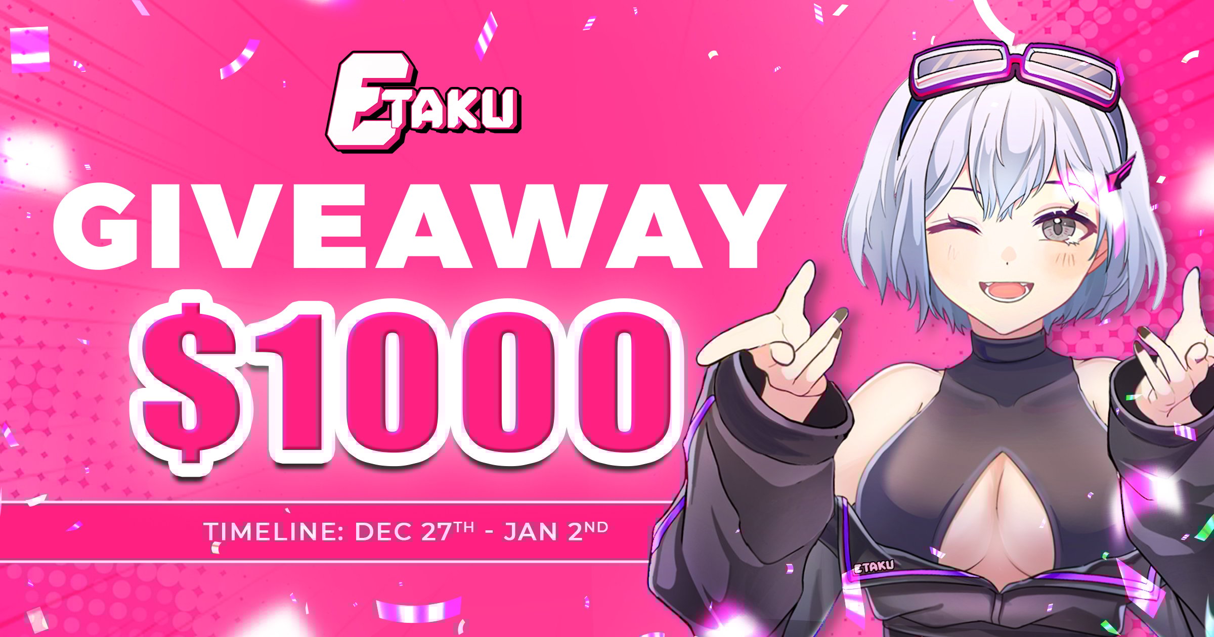 futurecryptoID's tweet card. 🔥 ETAKU AI $1000 GIVEAWAY 🔥 To celebrate the debut of our AI Talents streaming and wrap up an amazing 2024, we’ve got a special gift for you! Let’s kick off 2025 with even more AI magic and...