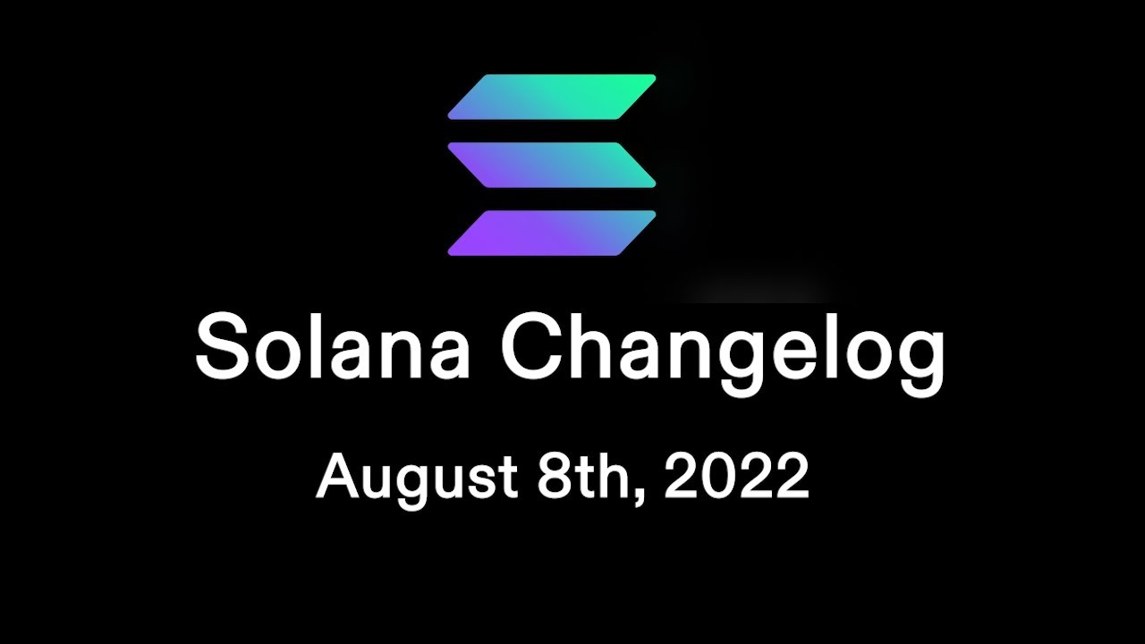 solana's tweet card. Solana Changelog - August 8th, 2022 - Offline Signing, QUIC & APR.dev