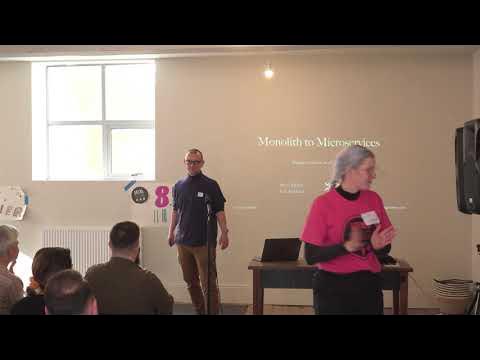 ObjectiveTester's tweet card. Monolith to microservices - the approach to testing a CRM replatform...