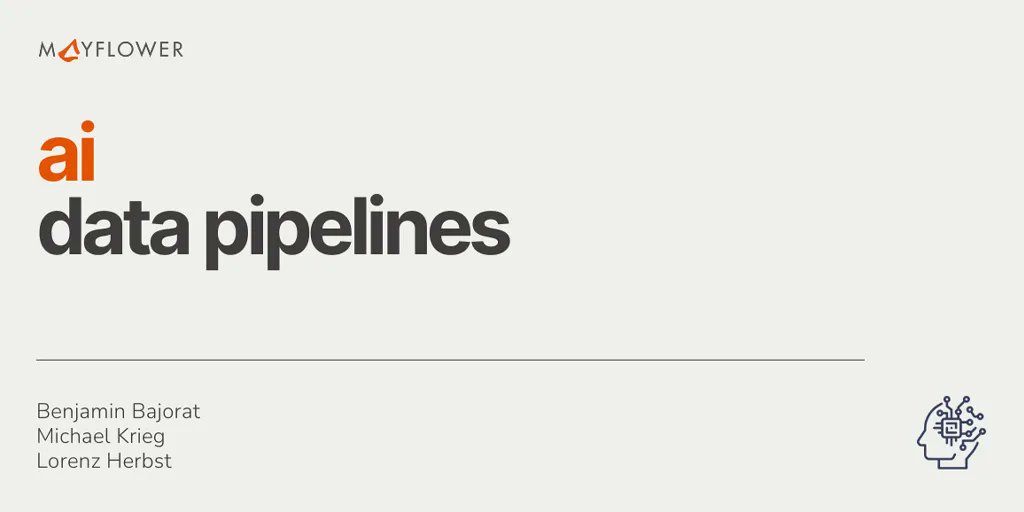 _developercamp's tweet card. Deine AI-gestützte Applikation kann nicht auf deine Daten zugreifen? Wir zeigen, wie du mit modernen Tools eine vollautomatisierte Pipeline aufbaust.