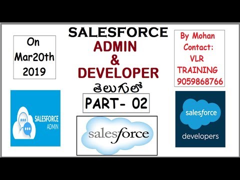 VlrTrain's tweet card. SALESFORCE ONLINE TRAINING 20th March 2019 Part-02 By Mohan 9059868766