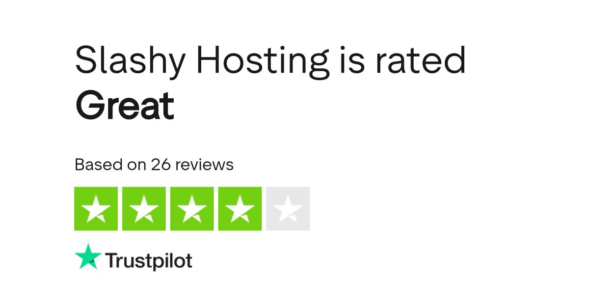 SlashyHosting's tweet card. Do you agree with Slashy Hosting's TrustScore? Voice your opinion today and hear what 26 customers have already said.