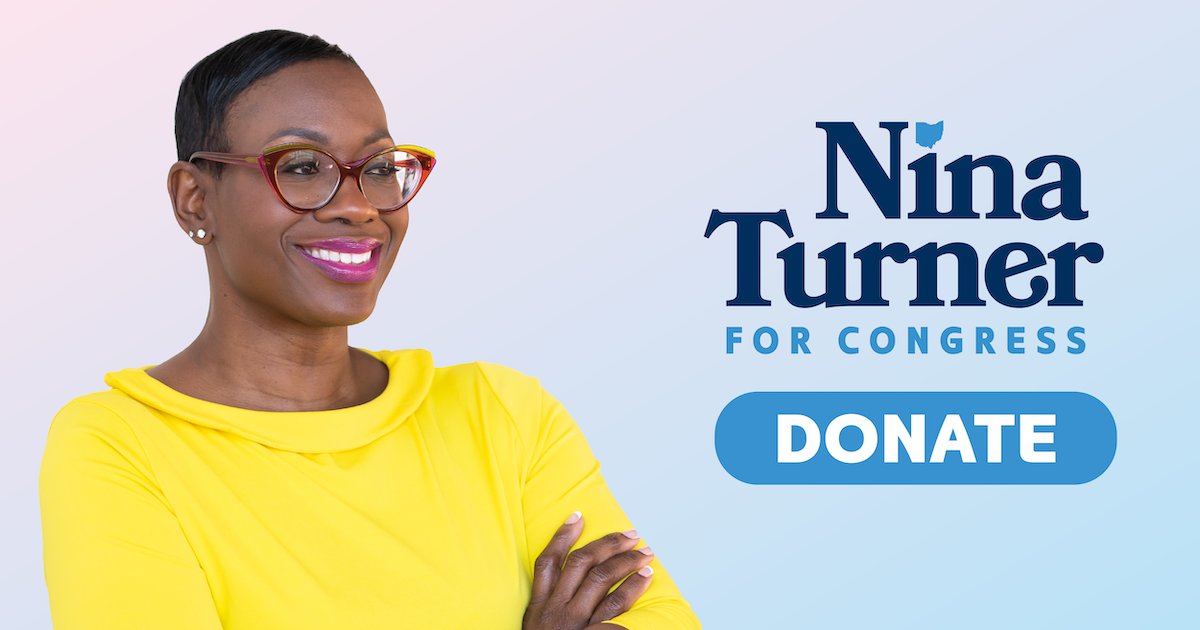 Learnin2letgo's tweet card. Nina is running to represent US, not corporate lobbyists or big donors.