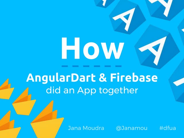 Janamou's tweet card. How AngularDart & Firebase did an App together