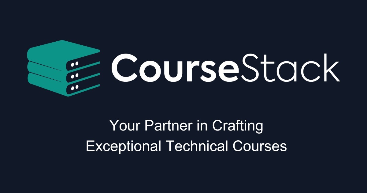 getCourseStack's tweet card. Your Partner in Crafting Exceptional Technical Courses