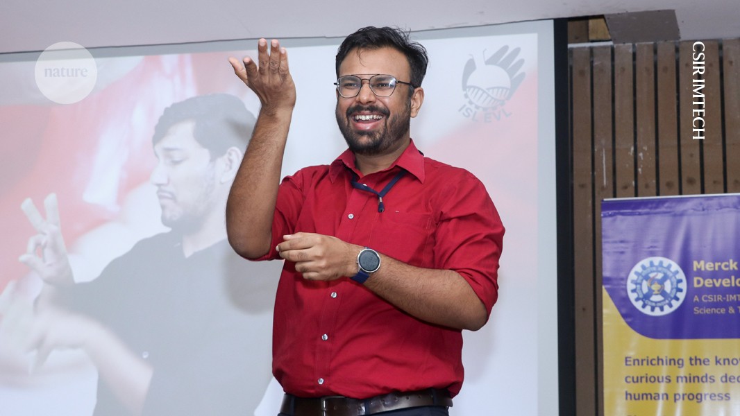 csirislevl's tweet card. Nature - Digvijay Singh, a deaf sign-language educator, works with biology researchers and sign-language specialists to add to the scientific lexicon for deaf students in India.