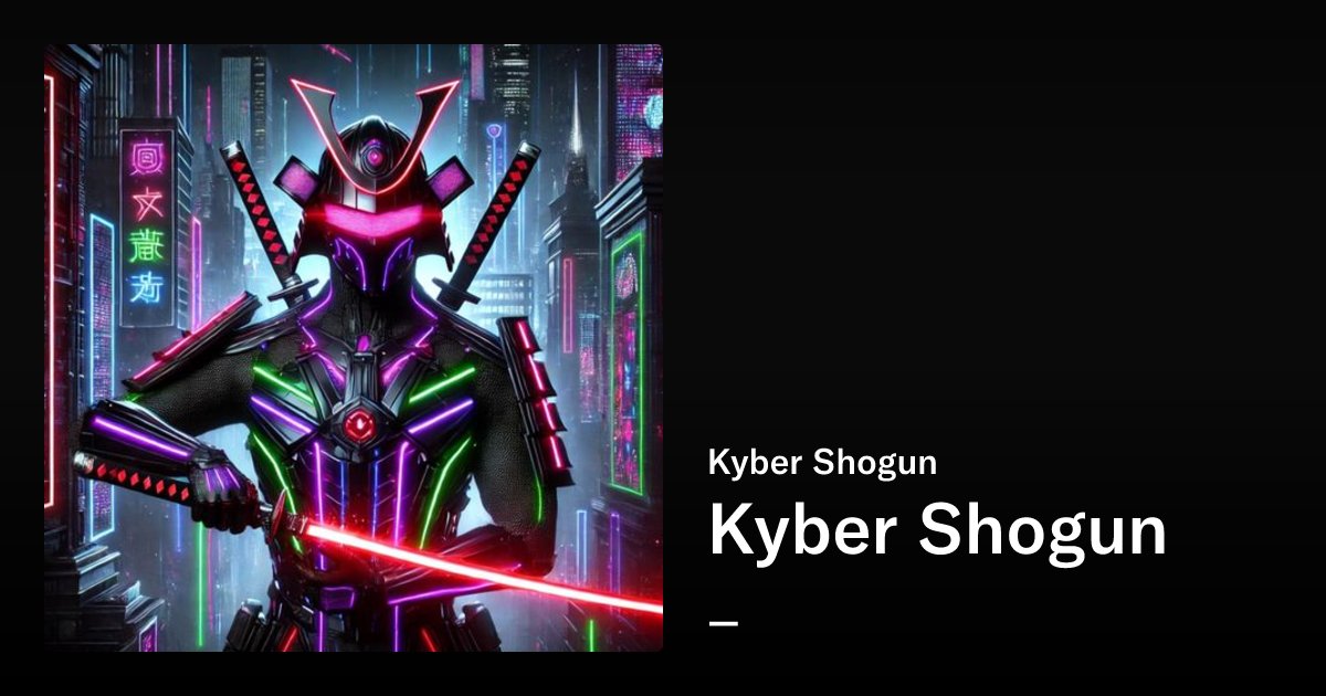 CyberSamuraiNFT's tweet card. Kyber Shogun - Kyber Shogun | OpenSea