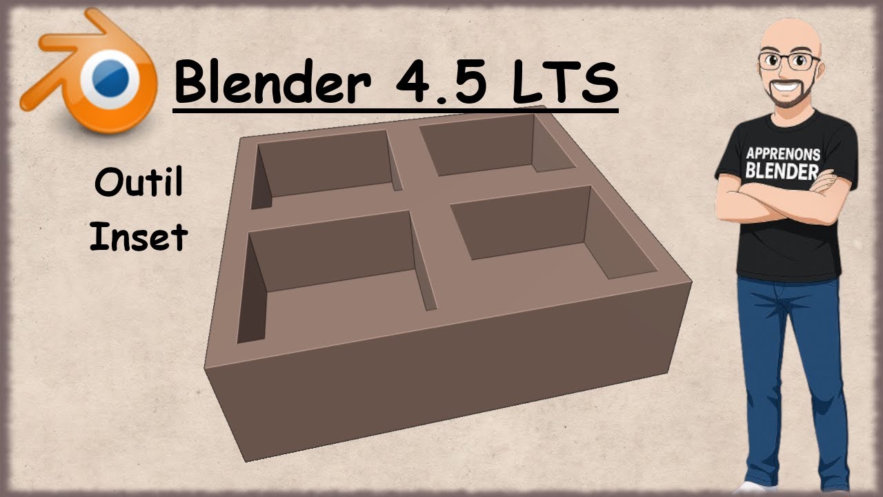 sitejmr1's tweet card. Blender 4.5 Tuto Français - Outil Loop Cut (Episode 25)