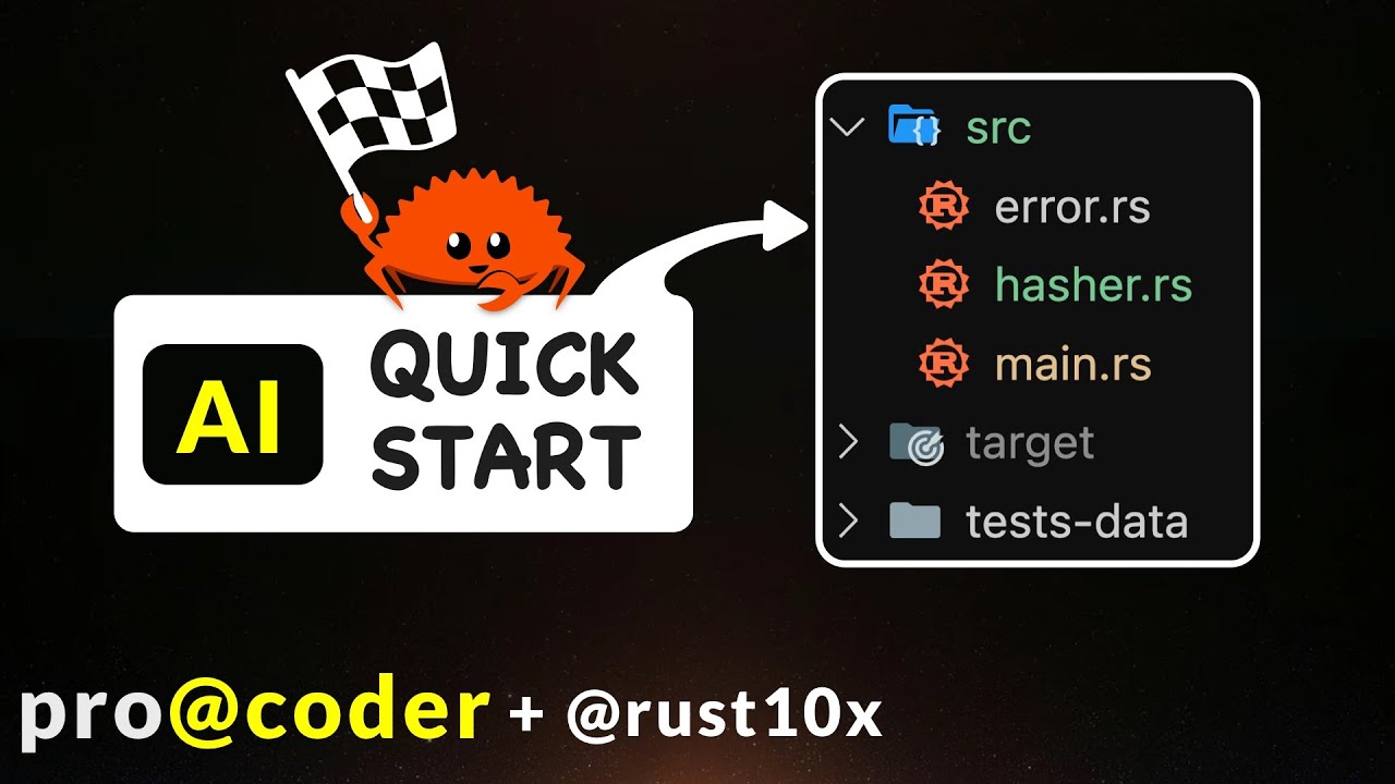 jeremychone's tweet card. Quick Start your Rust Project with Rust10x Best Practices - NO VIBE...