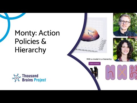 1000brainsproj's tweet card. 2022/10 - Monty: Action Policies & Hierarchy
