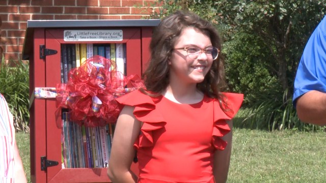 LCsFreeLibrary's tweet card. A Madison County community held a ribbon cutting ceremony for a brand new library on Sunday.