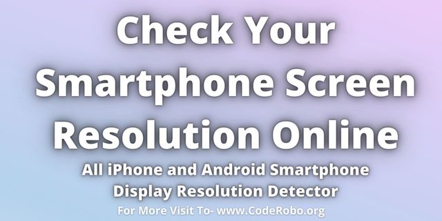 Kesharwani9's tweet card. Detect your real Android & iPhone Screen Resolution online without installing any app. Visit & find what is the resolution of your screen or display.