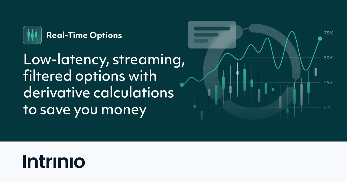 intrinio's tweet card. Access affordable real-time options data with low-latency, streaming, and filtered options. Get started and save money with real-time options from Intrinio.