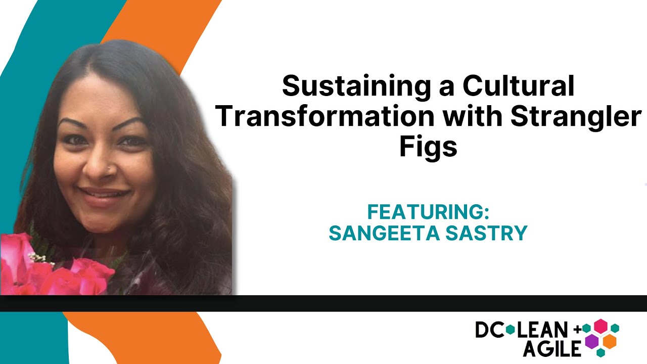 lithespeed's tweet card. Sustaining a Cultural Transformation using Strangler Figs with...