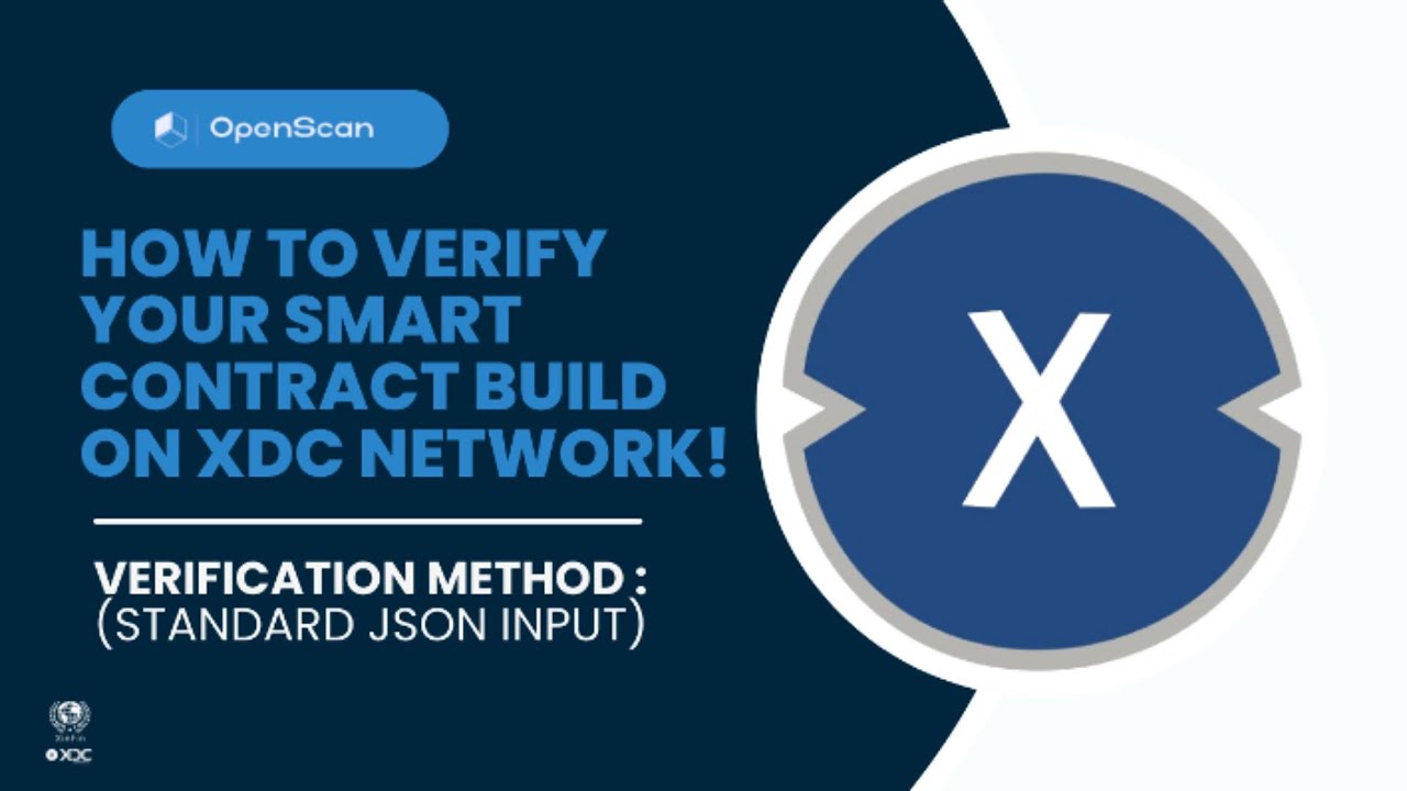 OpenScan_Ai's tweet card. Verify Your Smart Contract Built on the XDC Network via Standard...