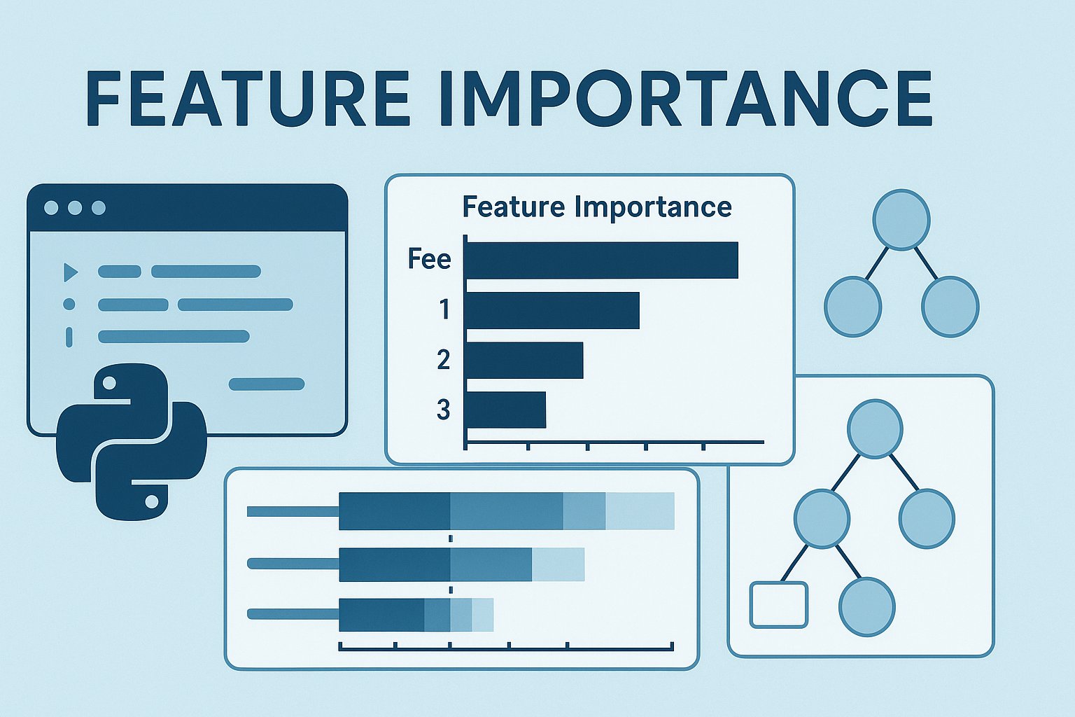kdnuggets's tweet card. 10 simple but effective Python one-liners to calculate model feature importance from different perspectives, enabling not only understanding of how your machine learning model behaves, but also why...