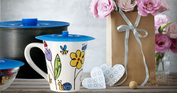 PerfectnSimple's tweet card. Hey, Dads (and Mom’s who love giving hints), these silicone lids are a fun idea the kids can give Mom for Mother’s day. Then you all can play with them – like picking up a bowl with a lid or even...