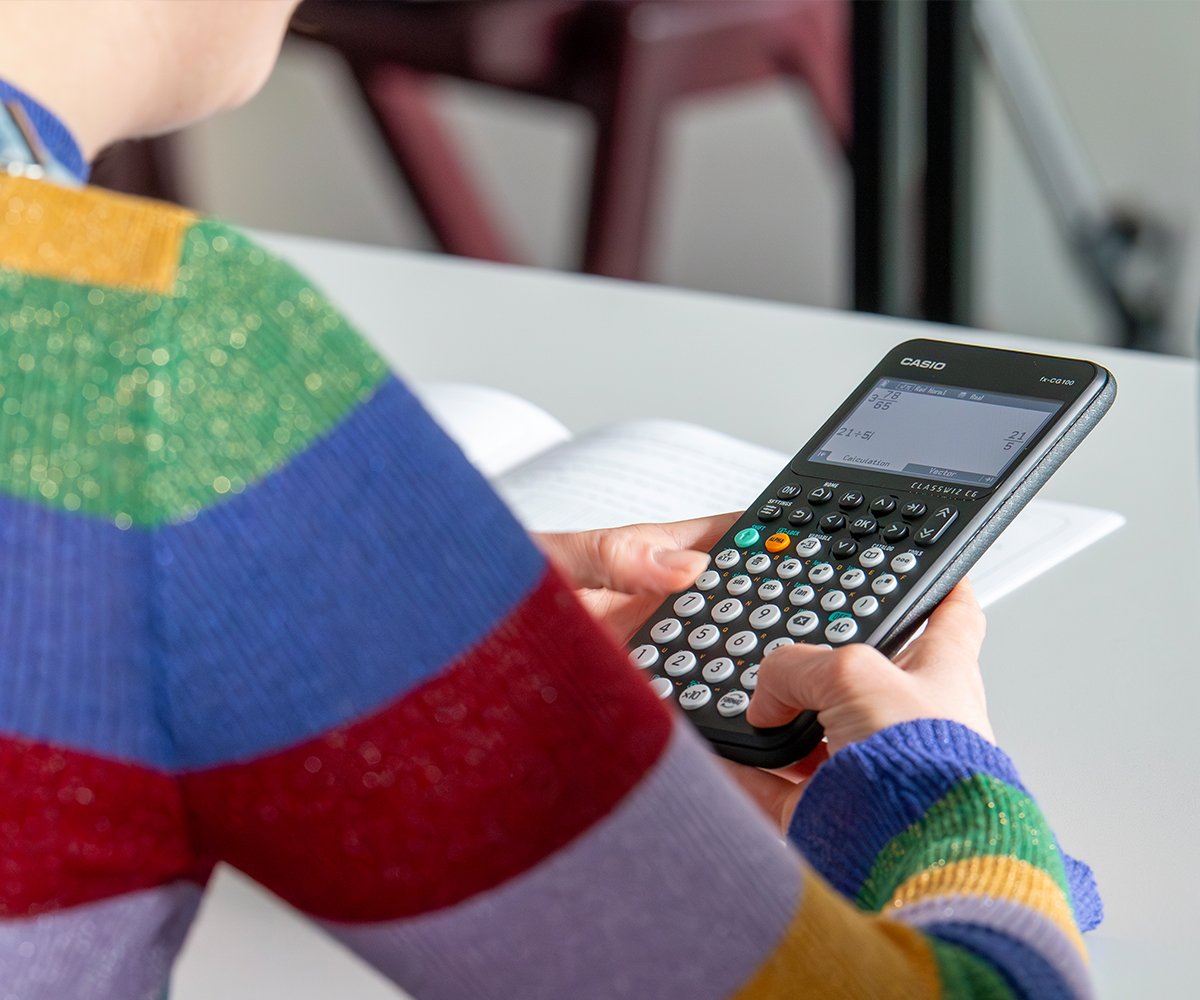 CasioMaths's tweet card. The new fx-CG100 graphic calculator is here. Find out how you can get started with the handset and utilise some of its new features.