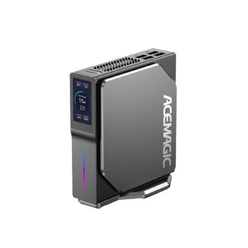 Acemagic_MiniPC's tweet card. Experience smooth multitasking with the ACEMAGIC S1 12th Alder Laker n95 Mini PC. Featuring 16GB RAM, 512GB SSD, dual HDMI 4K output, and efficient heat dissipation.