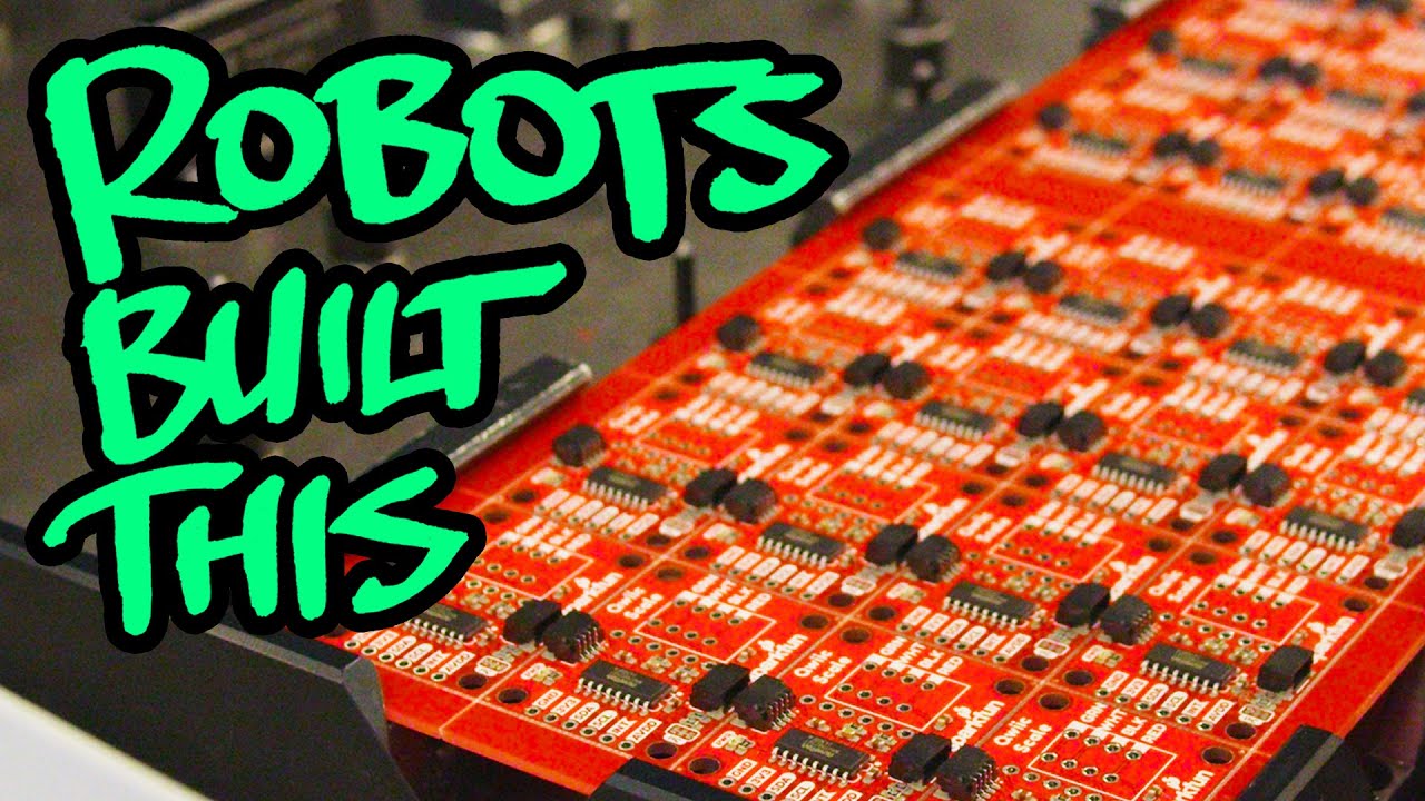 sparkfun's tweet card. The Pick-and-Place: The Robots that Built the Modern World