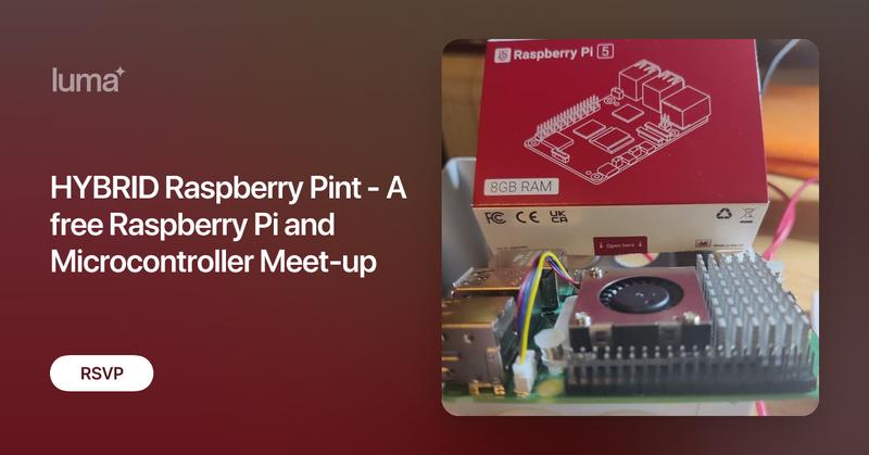 RaspberryPint's tweet card. This is Raspberry Pint, where we share our digital making experiences via informal presentations and discussions. Most of our presentations are about building…