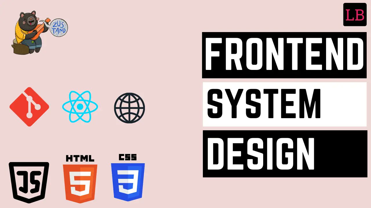 LearnersBucket's tweet card. Learn what to expect in frontend system design interviews, a breakup of high-level and low-level design specifically for frontend.