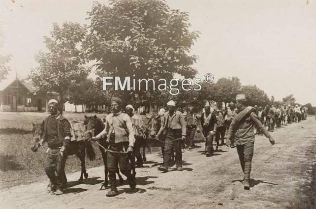 sandrastanisic8's tweet card. Taken from FM Images Albania. A rare photograph showing Albanians enslaved by the Serbian authorities in Skopje, 1915.