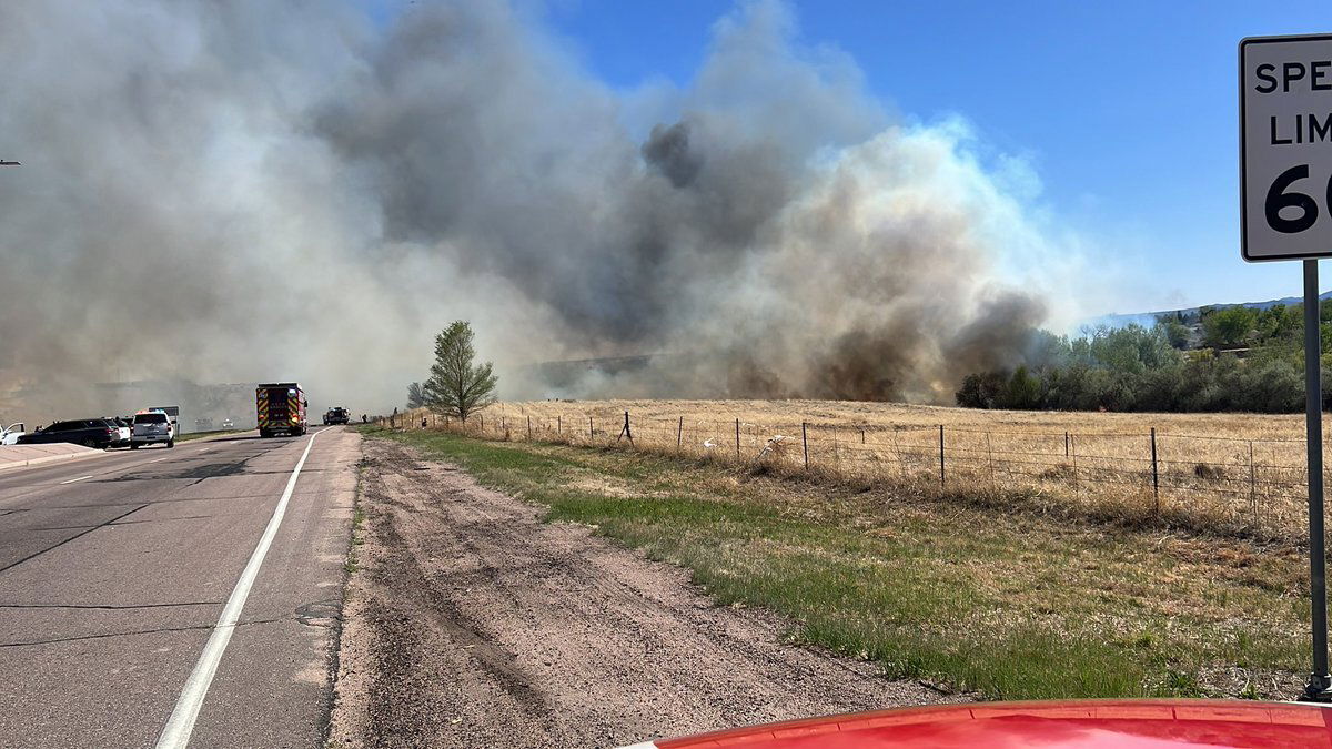 KRDO_13's tweet card. EL PASO COUNTY, Colo. (KRDO) -- There was a mandatory evacuation notice issued to a neighborhood east of Hancock Expressway due to a fire in the area. The