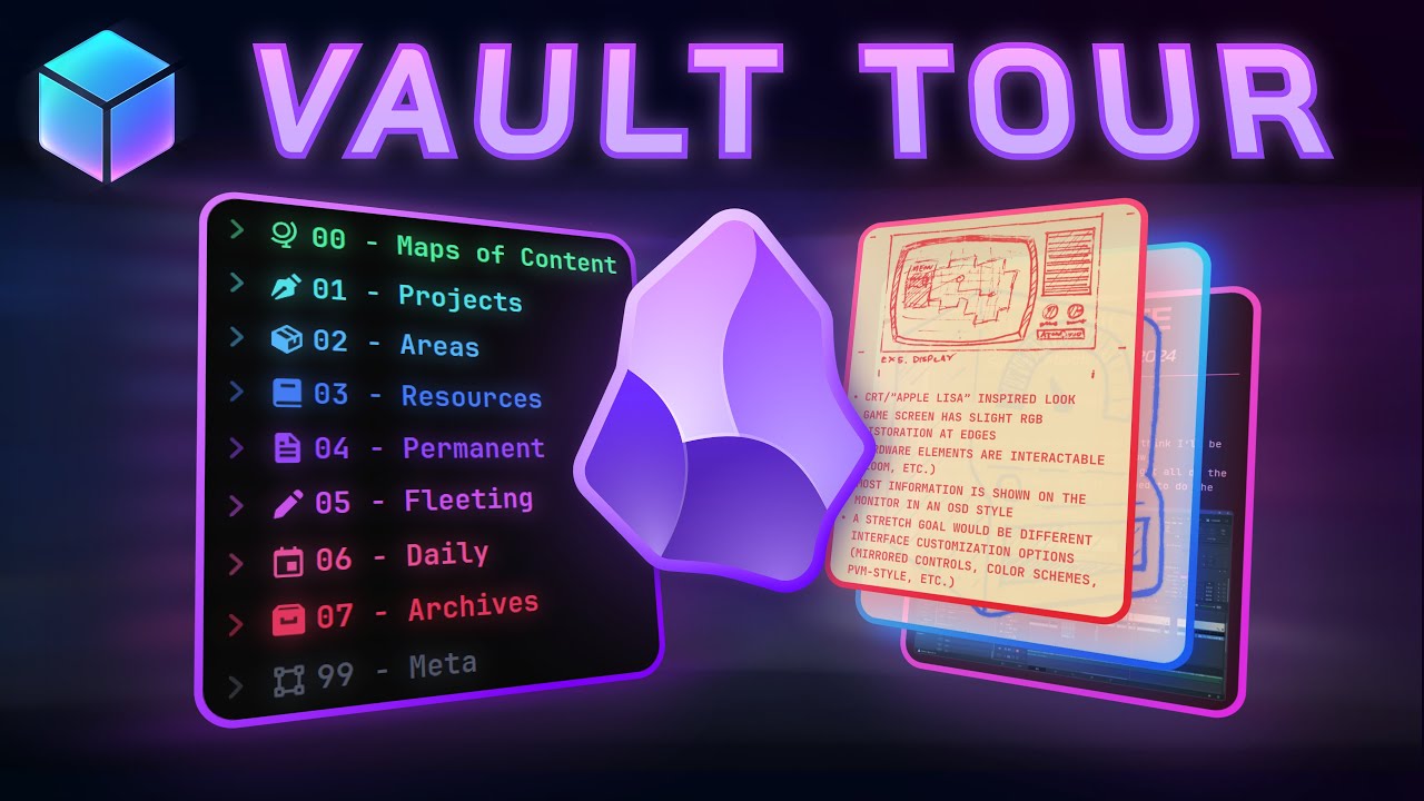 notesftf's tweet card. Form, Function, & Fun! - My Obsidian Vault Tour [2024]