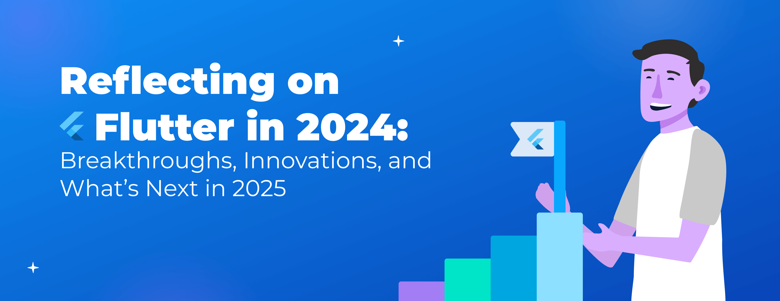 papa_gianfranco's tweet card. Reflecting on Flutter's growth and advancements in 2024, including new AI integrations, the competitive landscape, and exciting features like Impeller and Dart macros.