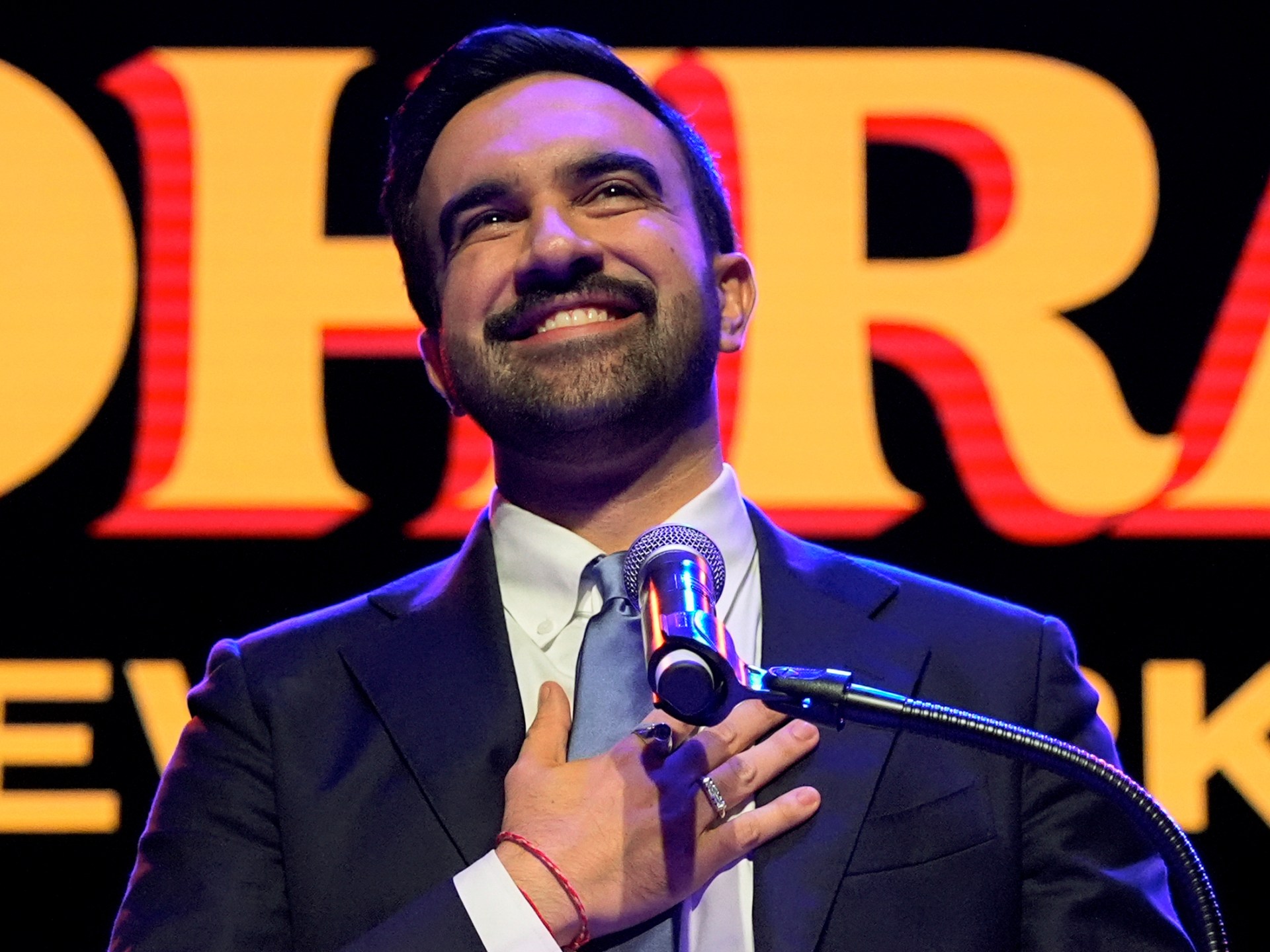 vikalpavoices's tweet card. Mamdani will be the first Muslim and South Asian to lead the largest city in the US after a win over Andrew Cuomo.